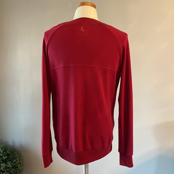 LOLE eco friendly woman’s deep V cross over front leisure top. Burgundy size Med - Picture 7 of 14